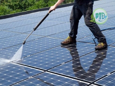 4 bước quy trình vệ sinh pin năng lượng mặt trời đúng cách